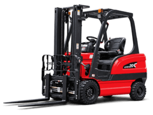 HUATENG CPD20 2-ton electric forklift, front three-quarter view