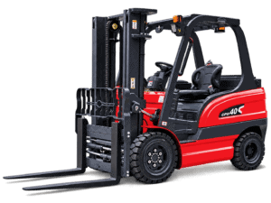 HUATENG CPD40 4-ton electric forklift, front three-quarter view