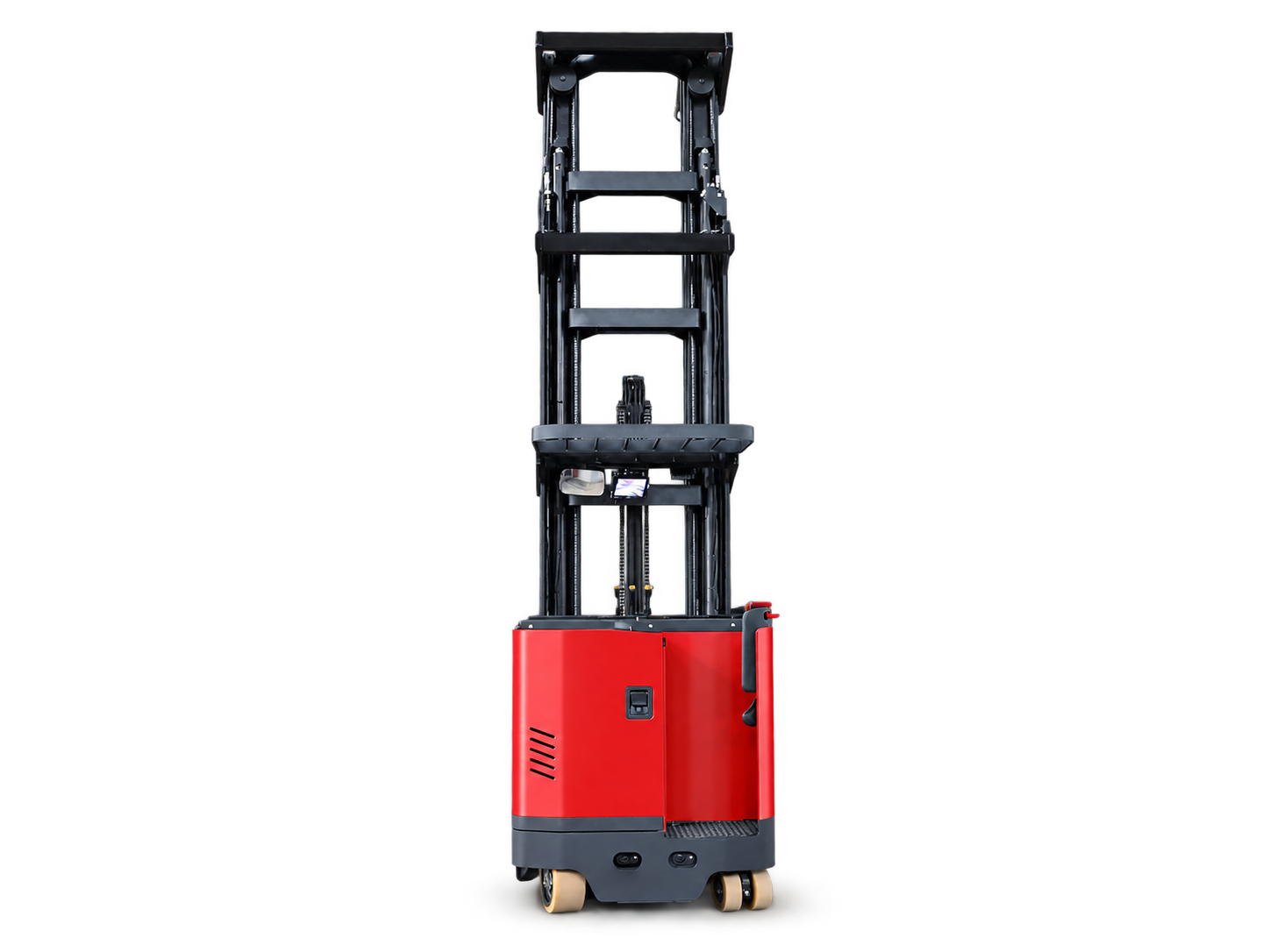 Carrello retrattile a doppia profondità in piedi Huateng CQDJ-S, vista diritta del posto guida / estremità del telaio
