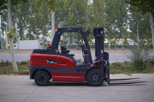 Chariot électrique de 5 tonnes, vue latérale — exemple de configuration