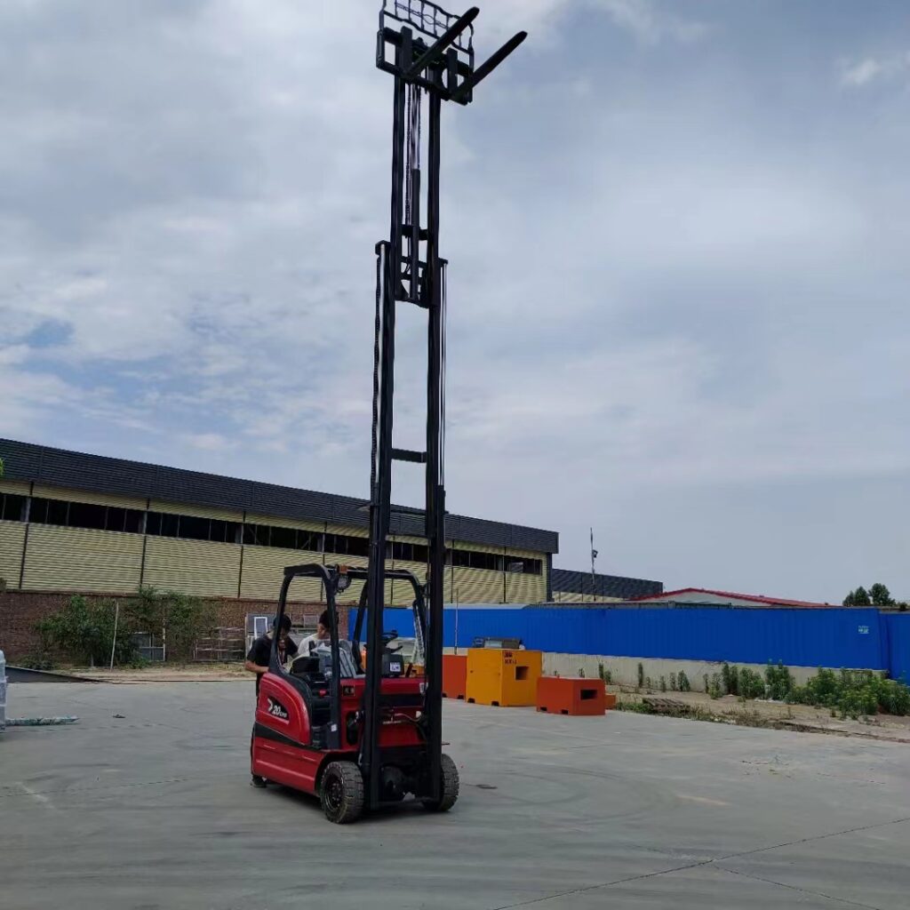 2 Ton Electric Forklift mast configuration example — quoted equipment to be confirmed