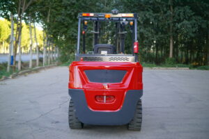 Chariot électrique de 5 tonnes, vue arrière — exemple de configuration