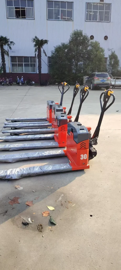 3 Ton Electric Walkie Pallet Truck — Choose the Fork Width for Your Pallets